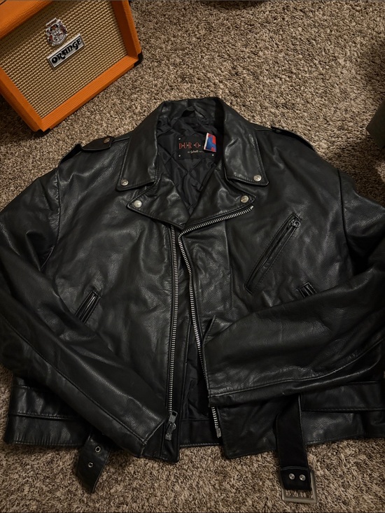 Schott NYC Other - Schott NYC Men's Black Leather Biker Jacket